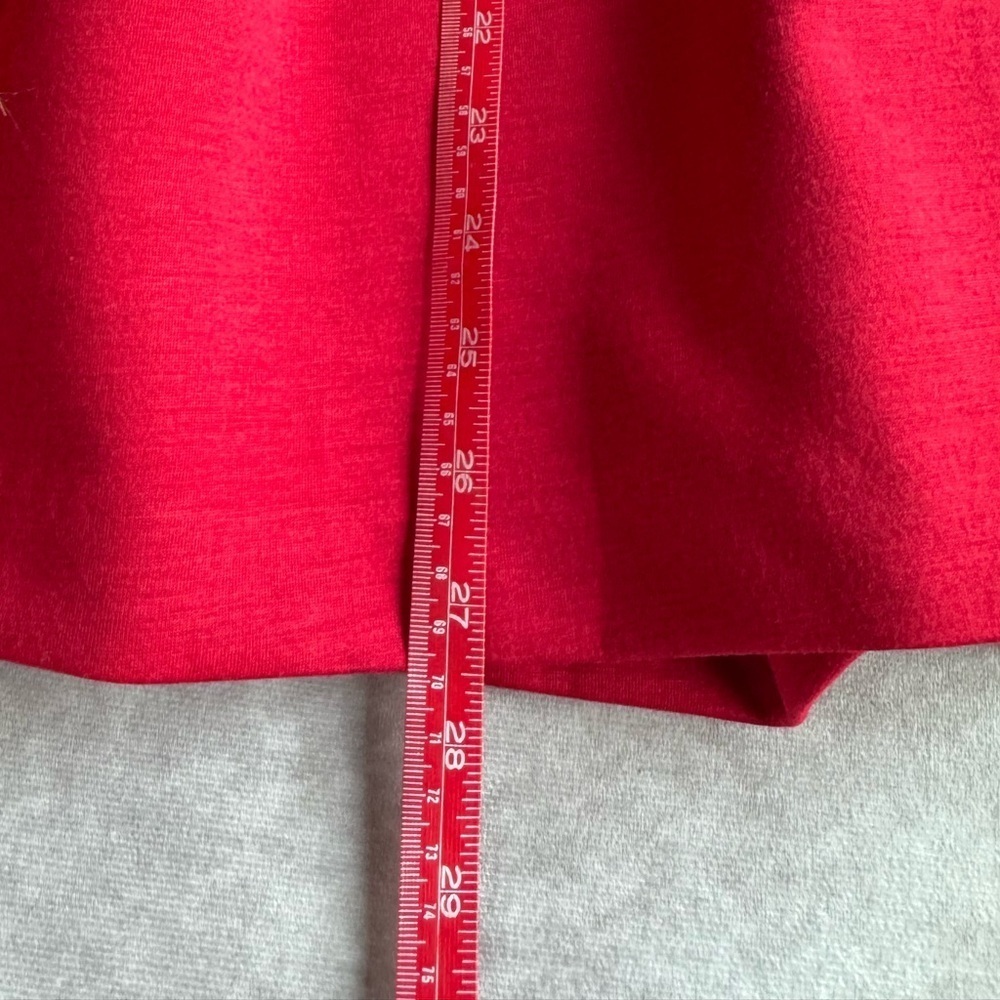 Chic Red A-Line Women's Skirt - Picture 2 of 7